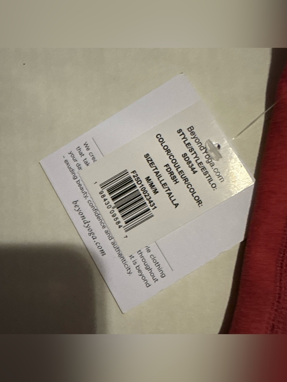 Beyond Yoga Spacedye Refocus Bra Size M Faded Rose Heather NWT - Picture 4 of 9